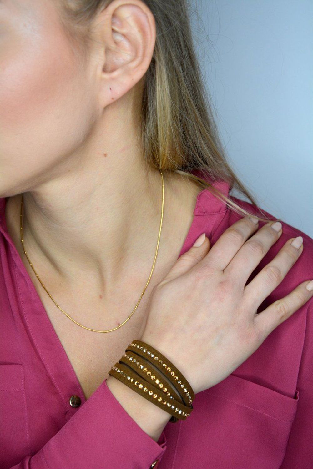 Złoty łańcuszek 585 linka z kuleczkami 1,5 mm DIA-LAN-1215-585 1,5mm ✅ Złoty łańcuszek o klasycznym splocie linki ozdobiony drobnymi, malutki kuleczkami.jpg